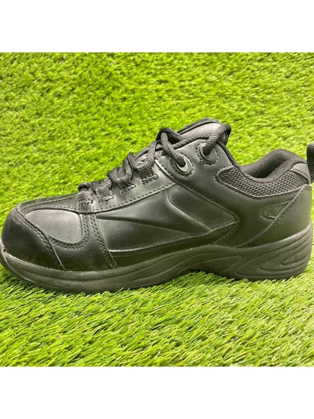 Reebok Centose Womens Size 7.5W Black Leather Composite Toe Safety Work Shoes